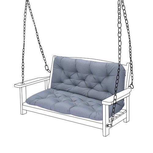Grey outdoor seater - 2,