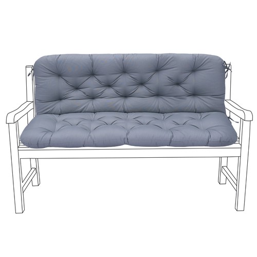 Dark grey outdoor seater - grey,