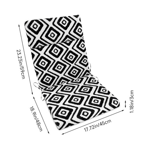 High back garden chair - high, cushion