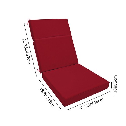 High back garden chair - back,
