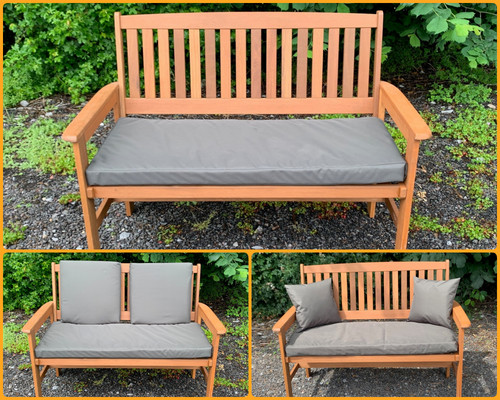 Garden bench cushion khaki - khaki,